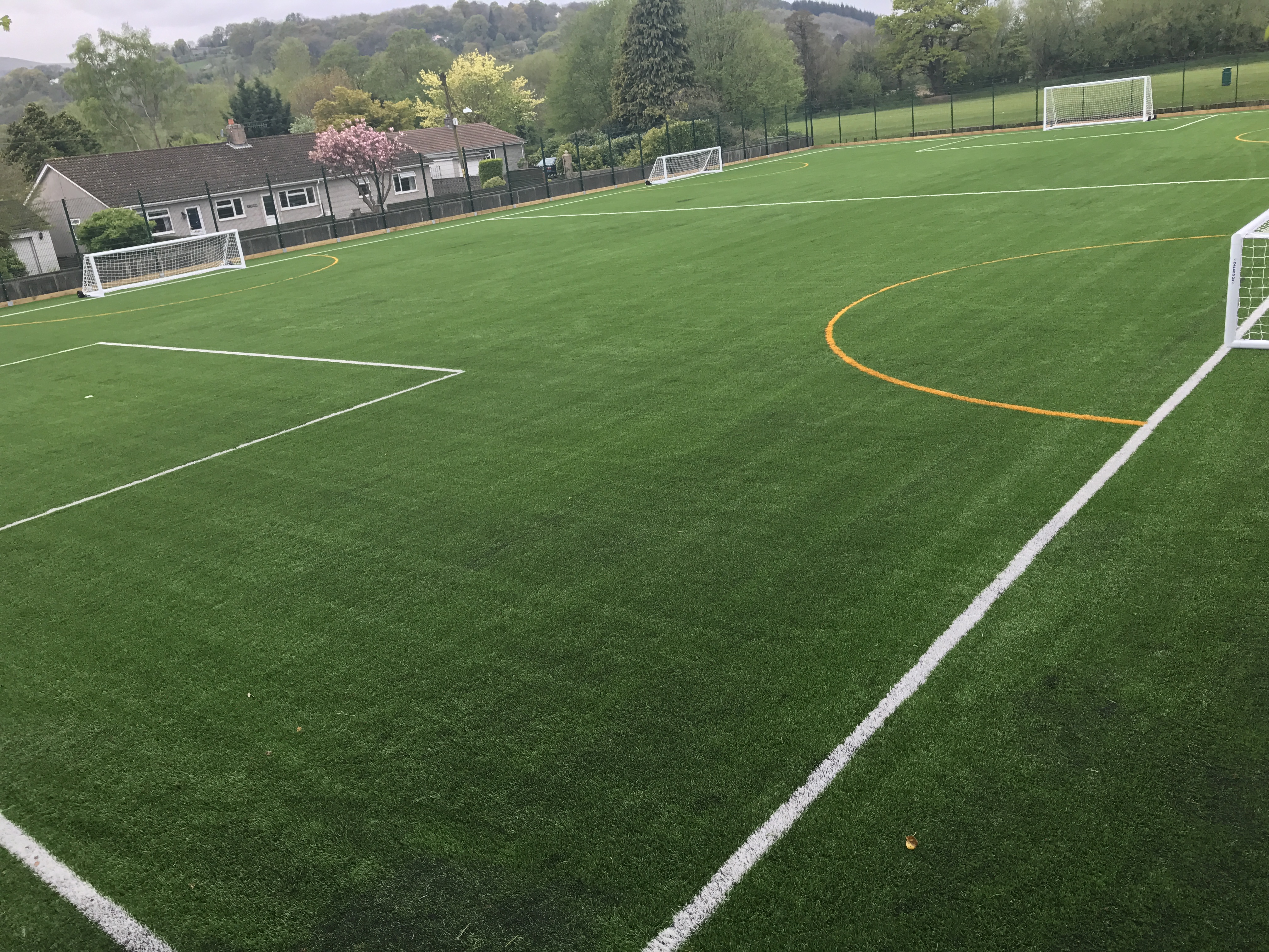 The 3G pitch at Crickhowell Leisure Centre